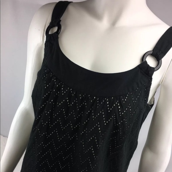 Ann Taylor Loft Dresses & Skirts - Ann Taylor Loft Black Lace Tank Top Dress ((I 3))